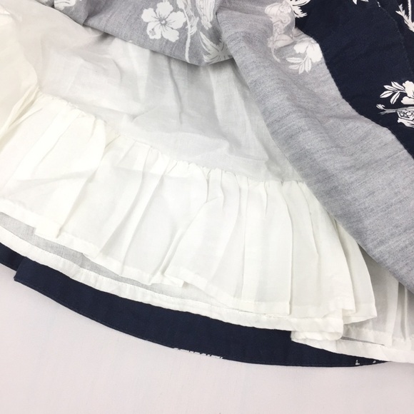 Hollister Navy White Girls Circle Skirt Sz Small - Picture 2 of 4